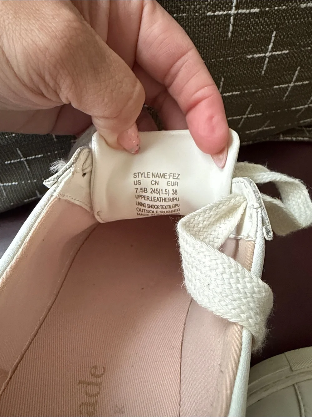 kate spade White and Pink Heart Leather Sneakers